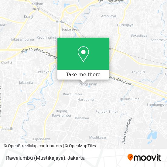 Rawalumbu (Mustikajaya) map