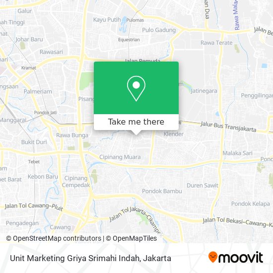 Unit Marketing Griya Srimahi Indah map