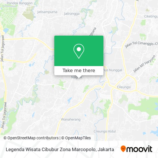 Legenda Wisata Cibubur Zona Marcopolo map