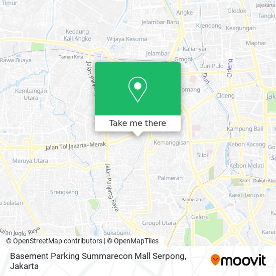 Basement Parking Summarecon Mall Serpong map