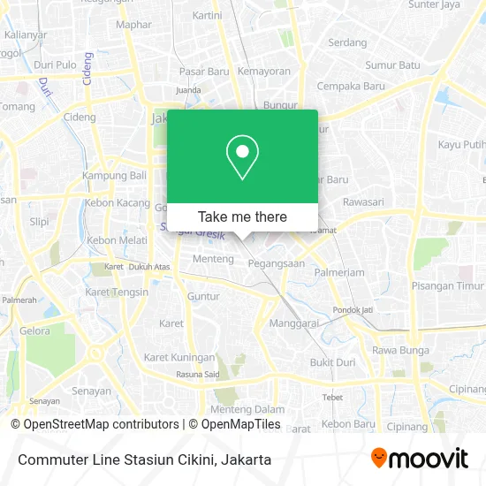 Commuter Line Stasiun Cikini map