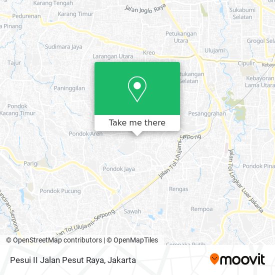 Pesui II Jalan Pesut Raya map