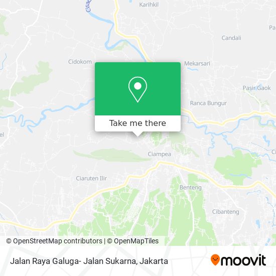 Jalan Raya Galuga- Jalan Sukarna map