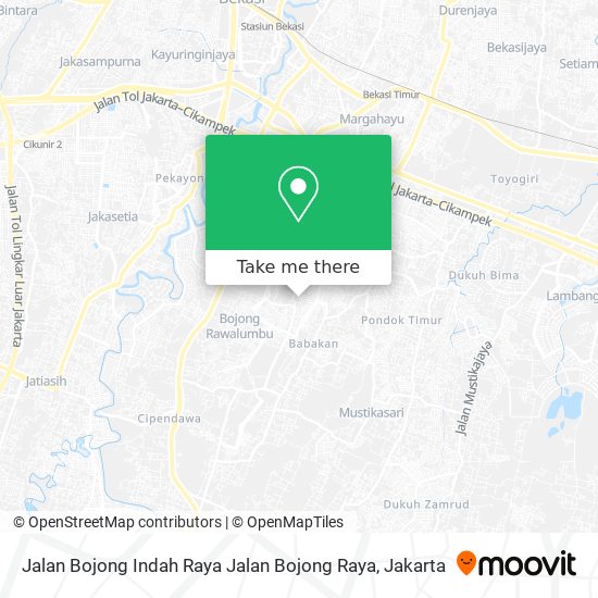 Jalan Bojong Indah Raya Jalan Bojong Raya map