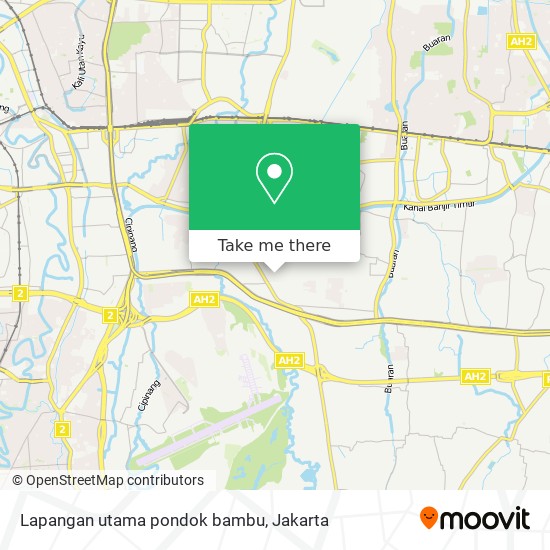 Lapangan utama pondok bambu map