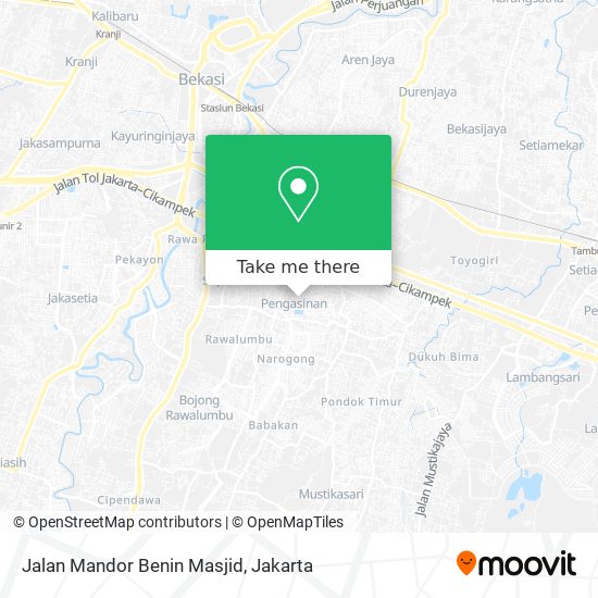 Jalan Mandor Benin Masjid map