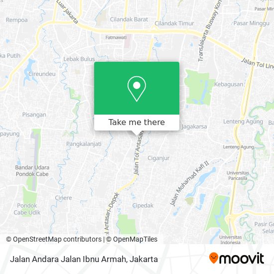 Jalan Andara Jalan Ibnu Armah map