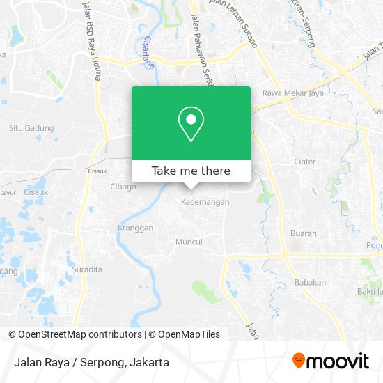 Jalan Raya / Serpong map