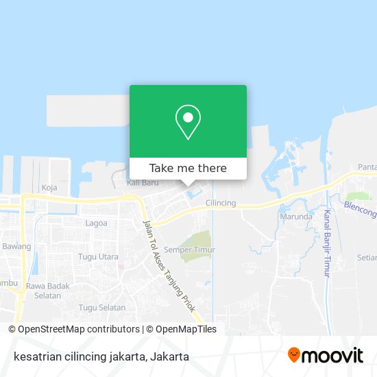 kesatrian cilincing jakarta map