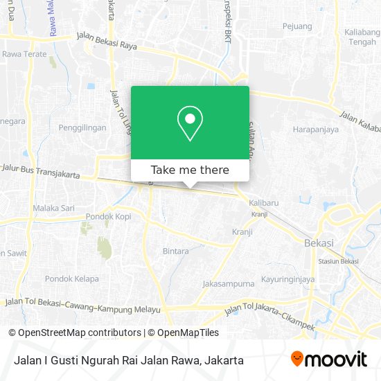Jalan I Gusti Ngurah Rai Jalan Rawa map