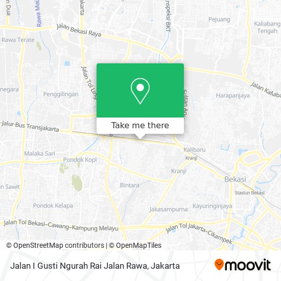 Jalan I Gusti Ngurah Rai Jalan Rawa map