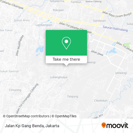 Jalan Kp Gang Benda map