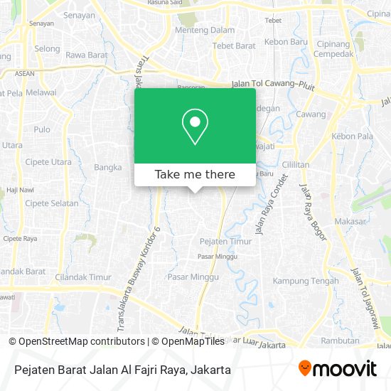 Pejaten Barat Jalan Al Fajri Raya map