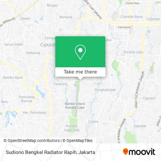 Sudiono Bengkel Radiator Rapih map