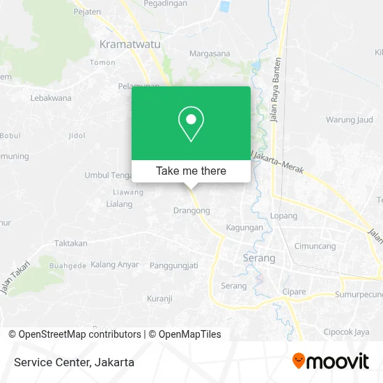 Service Center map
