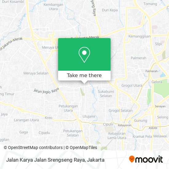 Jalan Karya Jalan Srengseng Raya map
