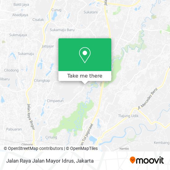 Jalan Raya Jalan Mayor Idrus map