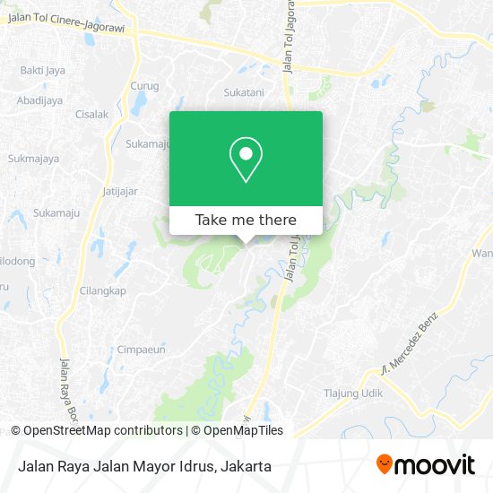 Jalan Raya Jalan Mayor Idrus map