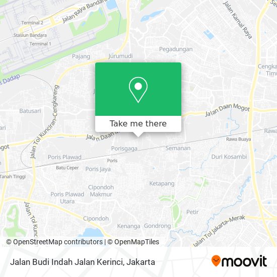 Jalan Budi Indah Jalan Kerinci map