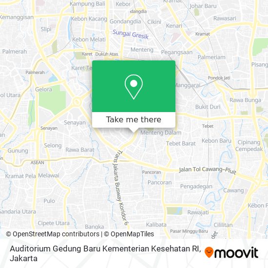 Auditorium Gedung Baru Kementerian Kesehatan RI map