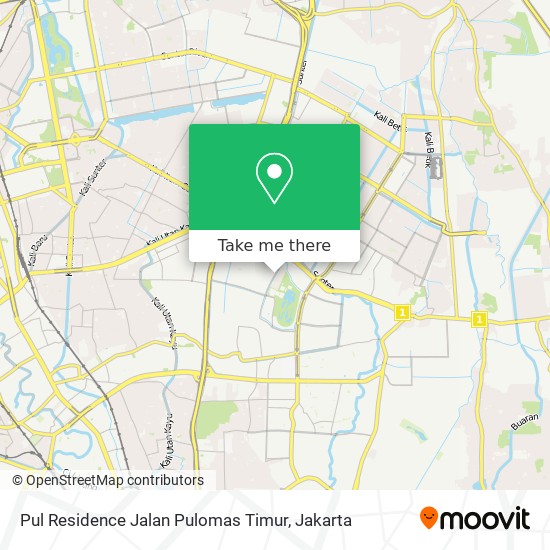 Pul Residence Jalan Pulomas Timur map