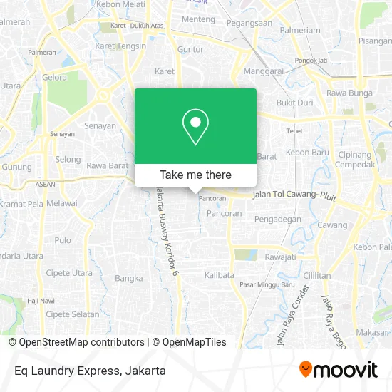 Eq Laundry Express map