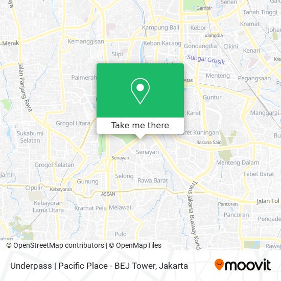Underpass | Pacific Place - BEJ Tower map
