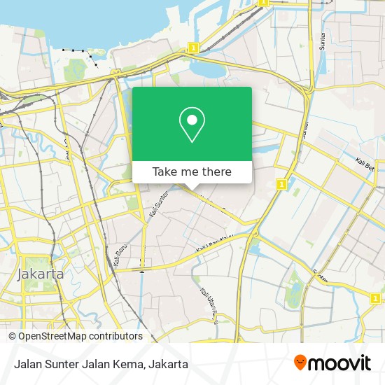 Jalan Sunter Jalan Kema map