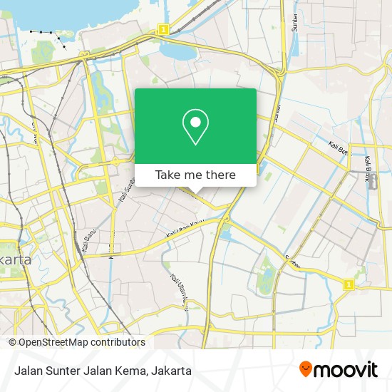 Jalan Sunter Jalan Kema map