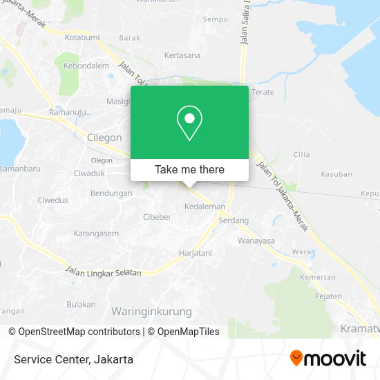 Service Center map