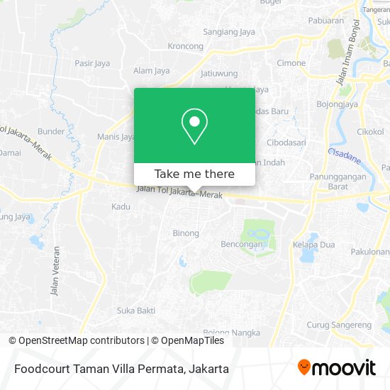 Foodcourt Taman Villa Permata map