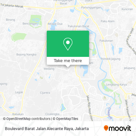 Boulevard Barat Jalan Alecante Raya map