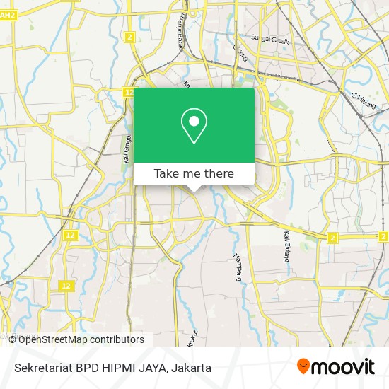 Sekretariat BPD HIPMI JAYA map