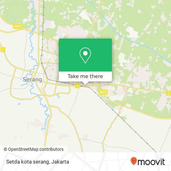 Setda kota serang, Ksb map