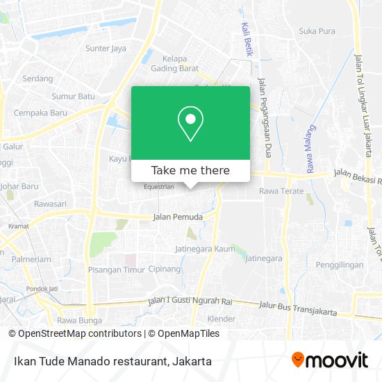 Ikan Tude Manado restaurant map