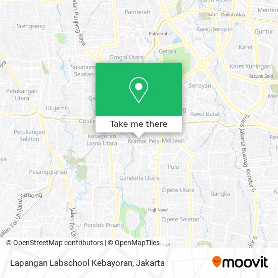 Lapangan Labschool Kebayoran map