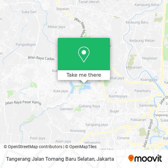 Tangerang Jalan Tomang Baru Selatan map