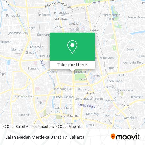 Jalan Medan Merdeka Barat 17 map