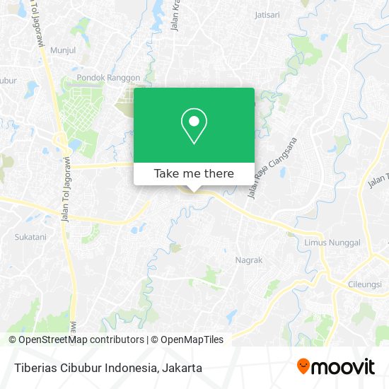 Tiberias Cibubur Indonesia map