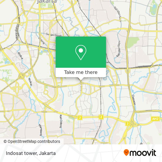 Indosat tower map