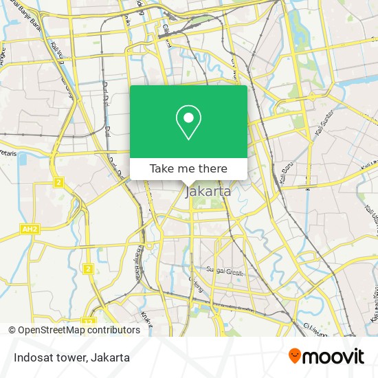 Indosat tower map