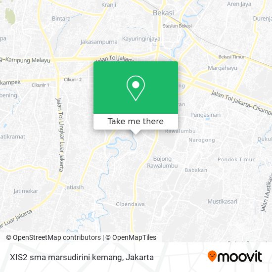 XIS2 sma marsudirini kemang map