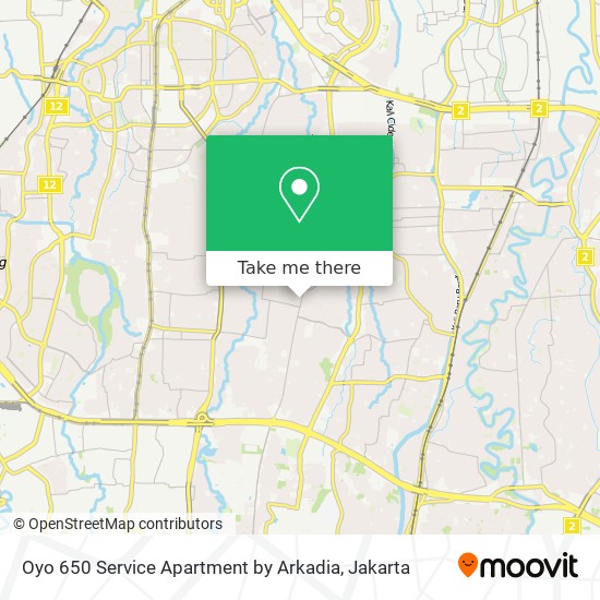 Oyo 650 Service Apartment by Arkadia map