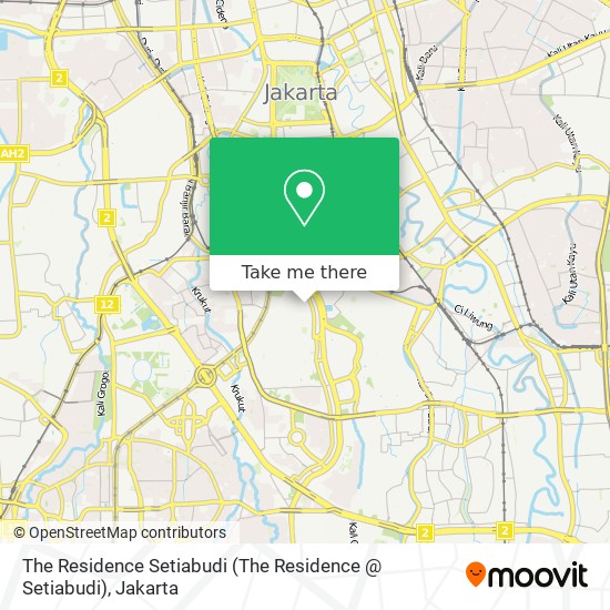The Residence Setiabudi map