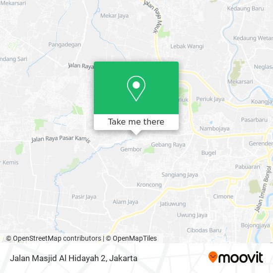Jalan Masjid Al Hidayah 2 map