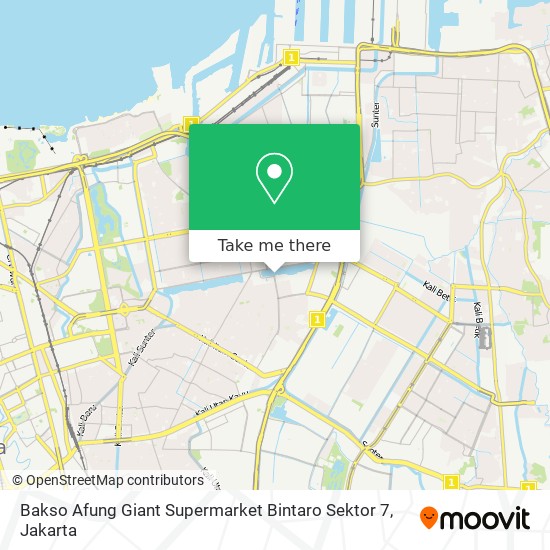 Bakso Afung Giant Supermarket Bintaro Sektor 7 map