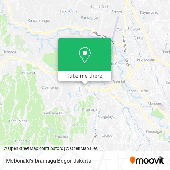 McDonald's Dramaga Bogor map