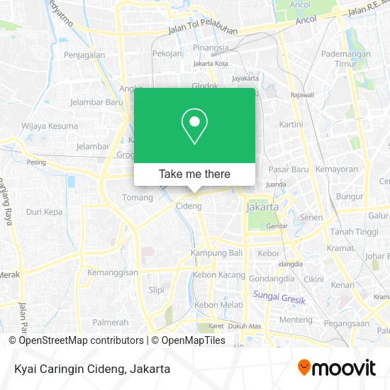 Kyai Caringin Cideng map