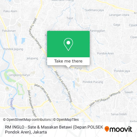 RM INGLO  - Sate &  Masakan Betawi (Depan POLSEK Pondok Aren) map