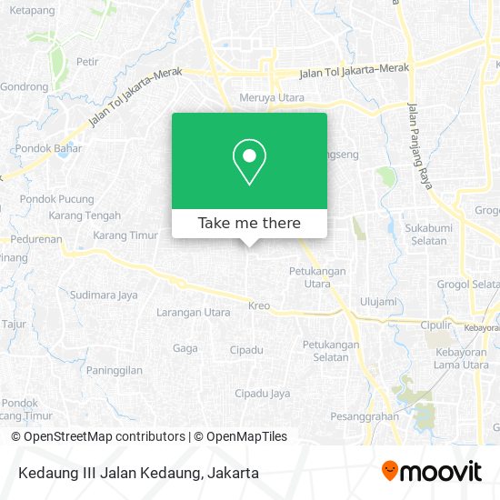 Kedaung III Jalan Kedaung map